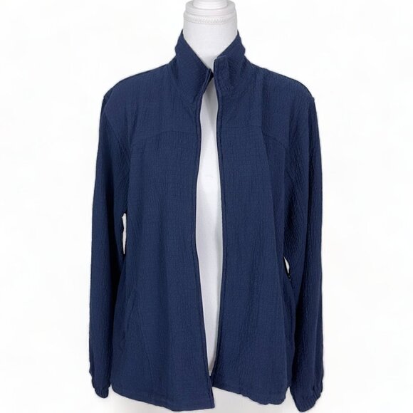 Orvis Textured Crinkle Front Zip Lightweight Jacket (M) - Picture 1 of 12